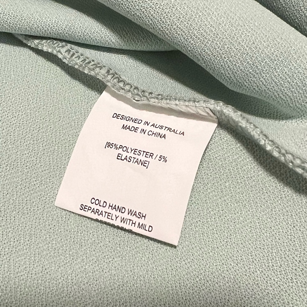 Petal & Pup One-Shoulder Midi Dress in Mint Green - Picture 11 of 11
